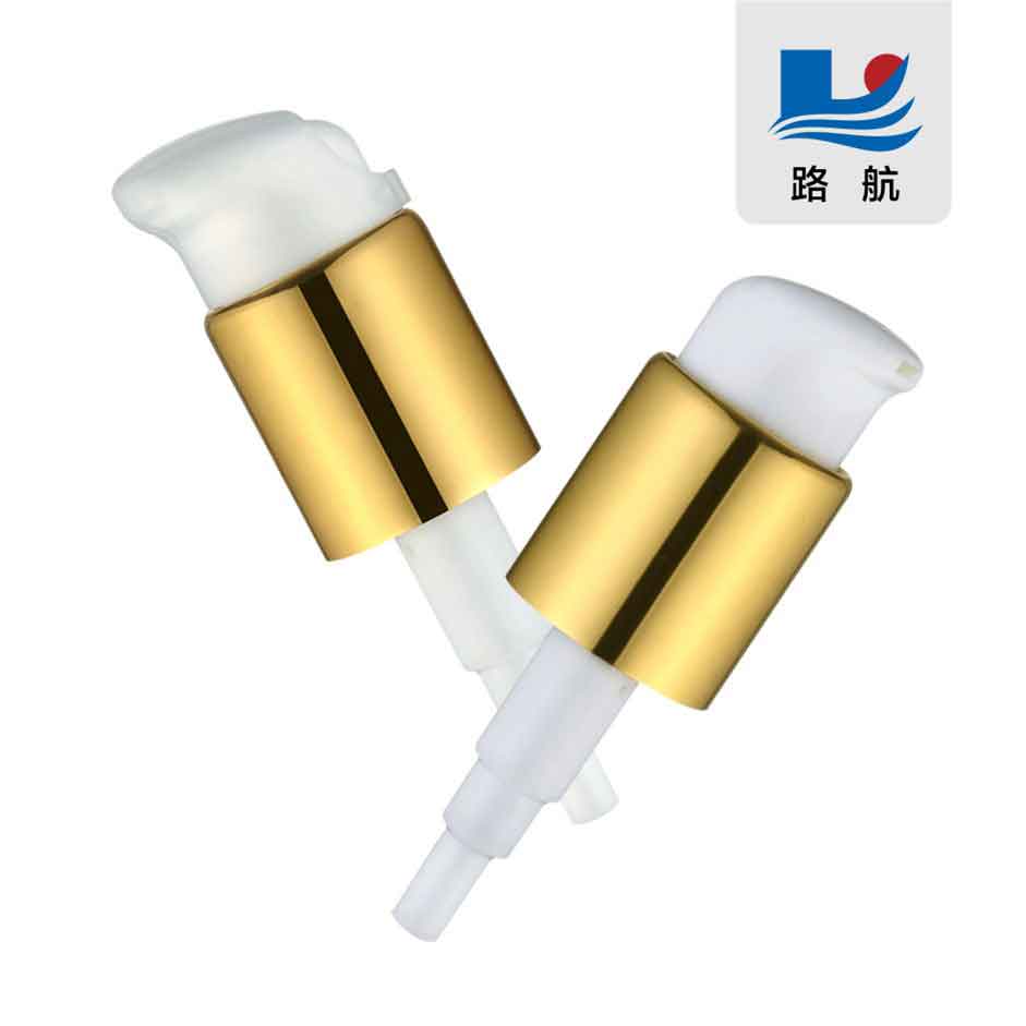 Wholesale 28-415 anodized aluminum pump head lotion essence bottle spray head lotion pump