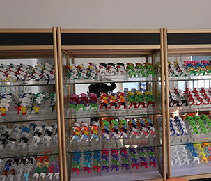 Affichage du hall d'exposition